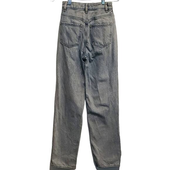 Pacsun Light Wash 90's Boyfriend Straight Frayed Distressed Ripped Jeans 24 - Picture 5 of 10